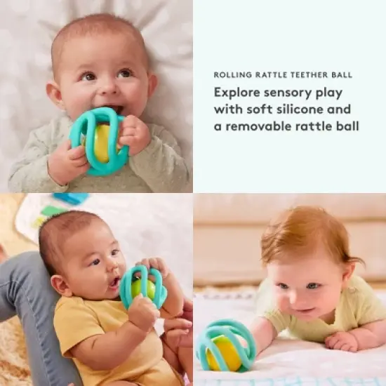 Lovevery Rolling Rattle Teether Ball image {3}