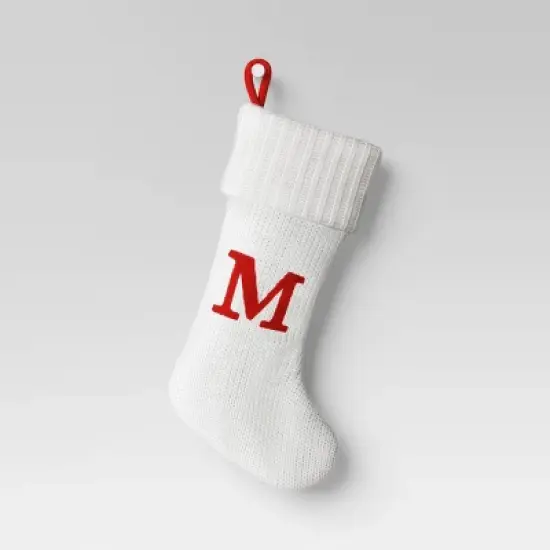Knit Monogram Christmas Stocking White - Wondershop&trade; image {15}