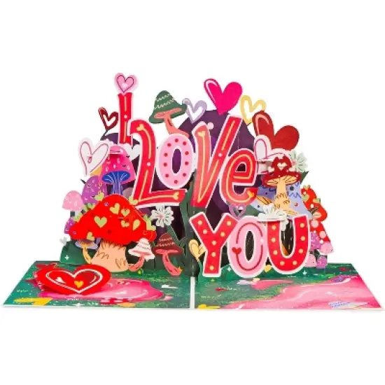 Paper Love 3D Frndly I Love You So Mush Pop Up Card - 8"x6" image {7}