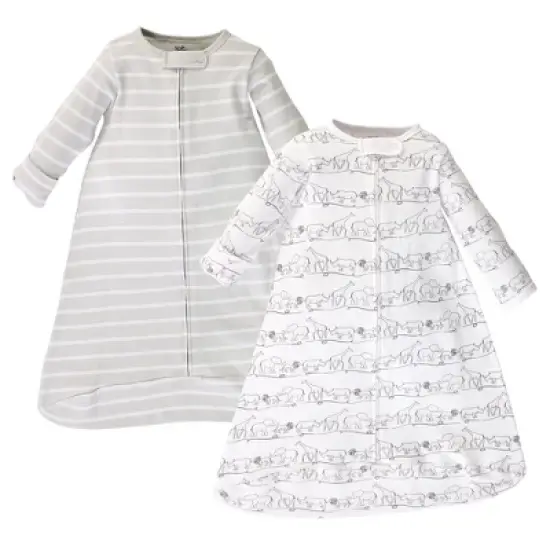 Touched by Nature Baby Organic Cotton Long-Sleeve Wearable Sleeping Bag, Sack, Blanket, Safari image {1}