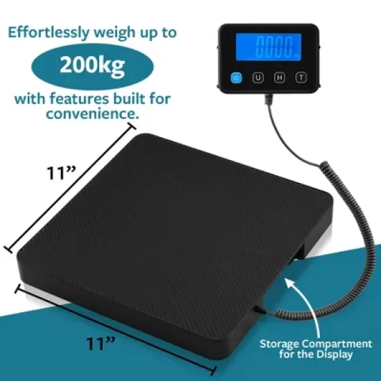 Smart Weigh Digital Shipping Postal Scale - 440lbs Capacity image {2}