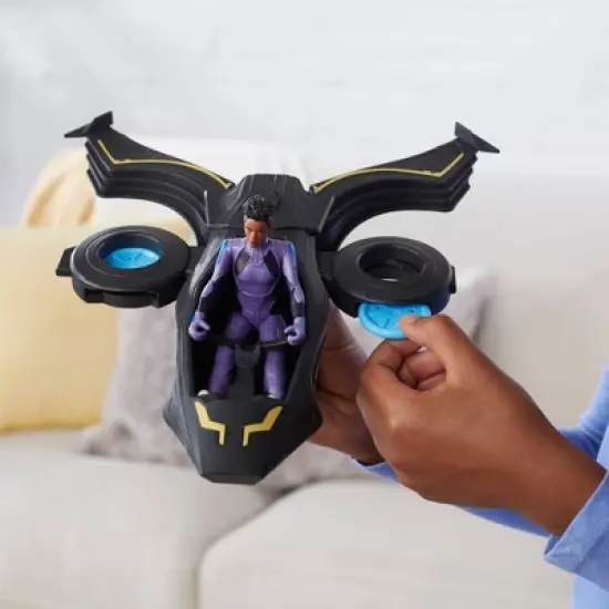 Marvel Black Panther Wakanda Forever Vibranium Blast Sunbird Jet with Shuri Action Figure image {9}