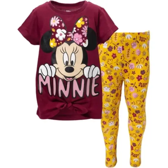 Disney Minnie Mouse T-Shirt and Leggings Outfit Set Infant to Little Kid image {11}