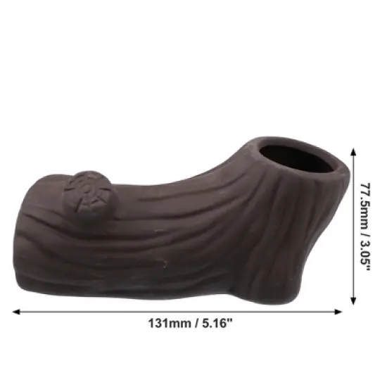 Unique Bargains Ceramic Aquarium Hideaway Rock Cave Fish Tank Decoration Brown 5.16"x3.05"x2.19" image {4}