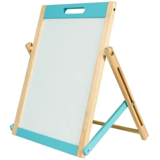 Easy Playhouse: Wooden Tabletop Art Easel - Double-Sided Magnetic Chalk & White image {6}