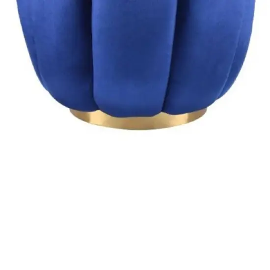 19" Heiress Ottoman Sapphire Blue Velvet - Acme Furniture image {2}