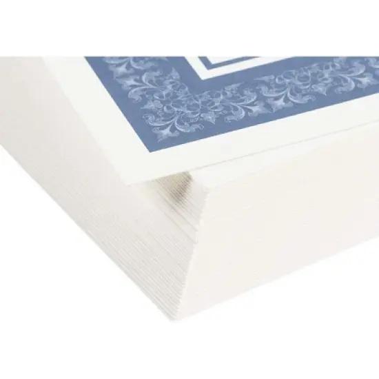 Best Paper Greetings 50 Pack Blank Award Certificate Sheets with Blue Border for Printing Graduation Diploma Paper, White, 8.5 x 11 inch image {4}