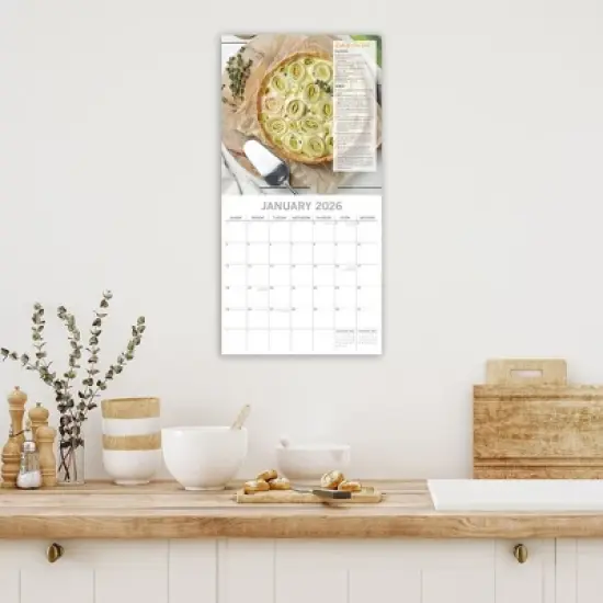 2026 Square Wall Calendar, From Garden to Kitchen, 16-Month Food Theme with 180 Reminder Stickers (12x12 In) image {1}