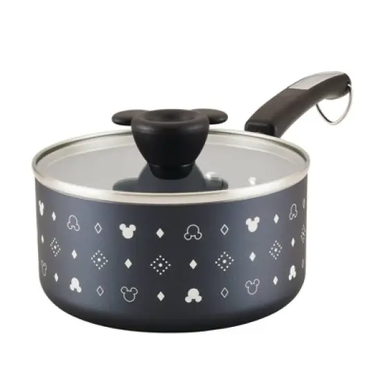 Farberware Disney Monochrome 2qt Ceramic Nonstick Saucepan with Lid Black: Lifetime Warranty, Dishwasher-Safe, Gas & Electric image {15}