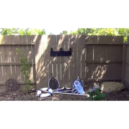 Poolmaster Mounted/Hanging Storage Rack Outdoor Garden Tool Organizer image {5}