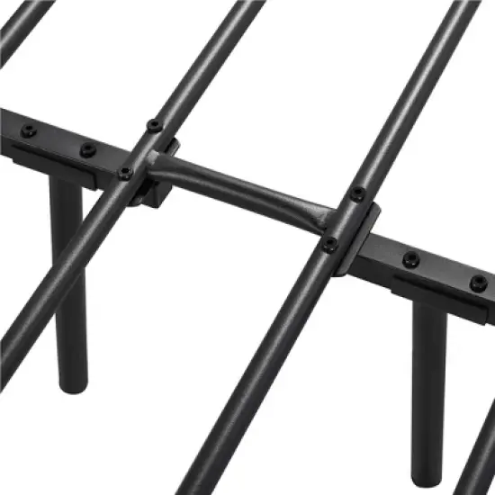 Yaheetech Metal Platform Bed Frame with Vintage Headboard and Footboard image {5}