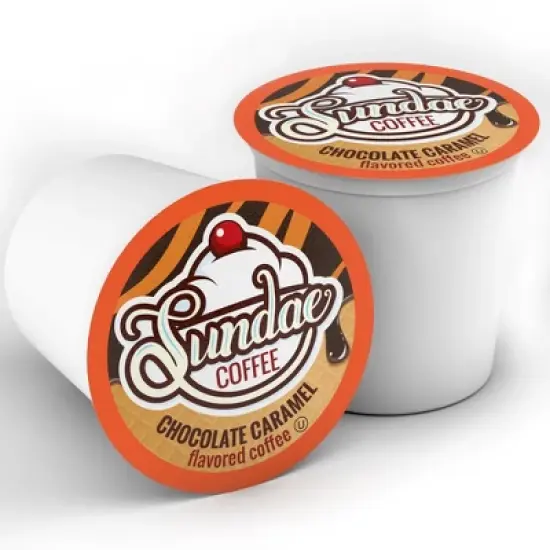 Sundae Ice Cream Flavored Coffee Pods, for 2.0 Keurig,Chocolate Caramel,48 Count image {5}