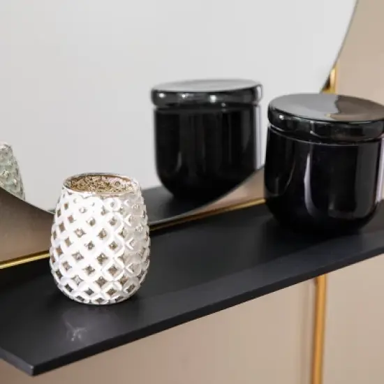 Medhurst Wall Mounted Hall and Entry Organizer - Gold - SEI image {4}