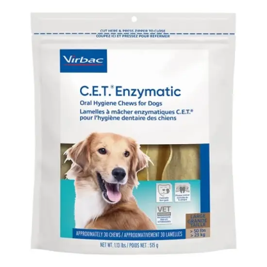 Virbac C.E.T. Enzymatic Oral Chews for Dogs image {3}