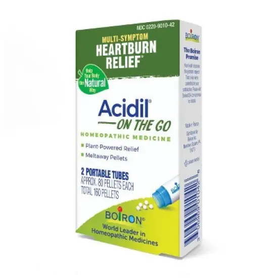 Acidil On the Go by Boiron Homeopathic Medicine for Heartburn Relief  -  160 Pellet image {4}