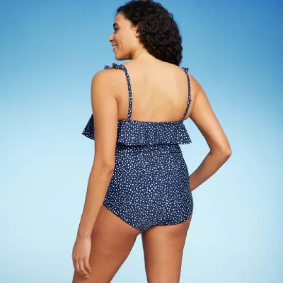 Women's Ruffle Full Coverage One Piece Swimsuit - Kona Sol&trade; image {3}