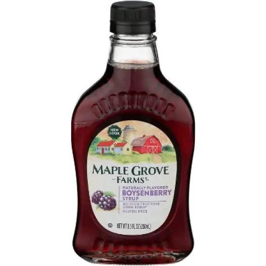 Maple Grove Farms Boysenberry Syrup - Case of 6 - 8.5 fl oz image {1}