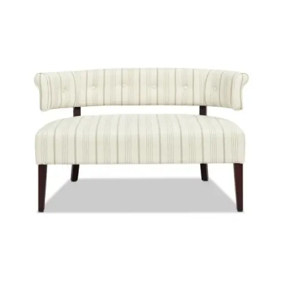Jennifer Taylor Home Jared Roll Arm Tufted Bench Settee image {11}