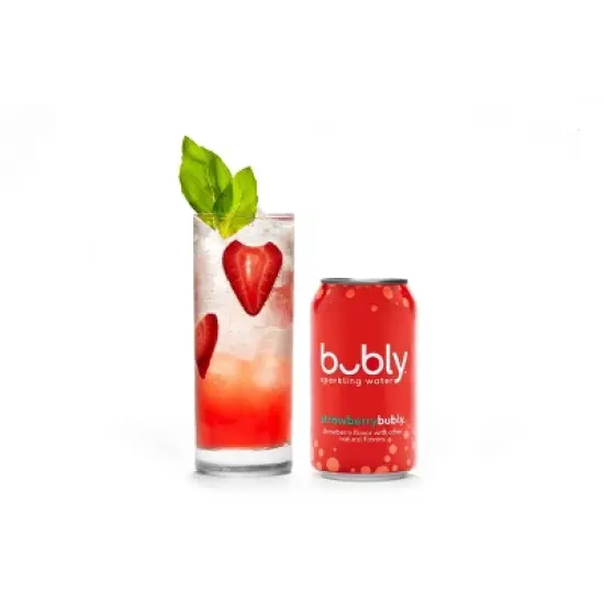 bubly Strawberry Sparkling Water - 8pk/12 fl oz Cans image {6}