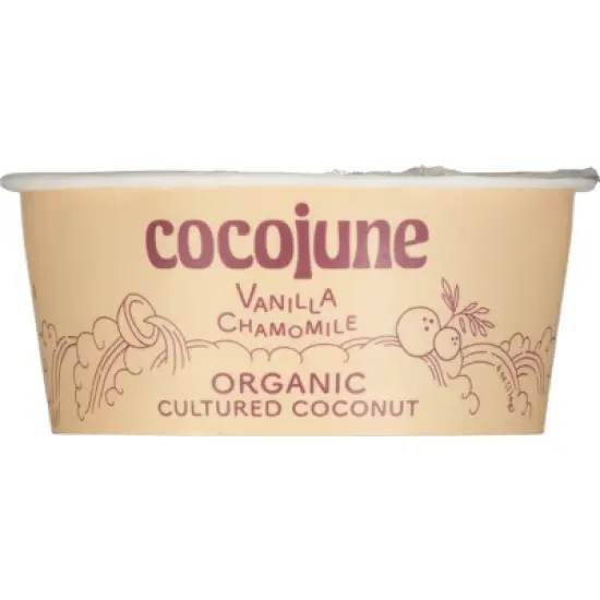 Cocojune Organic Cultured Coconut Yogurt Vanilla Chamomile - 4oz image {8}