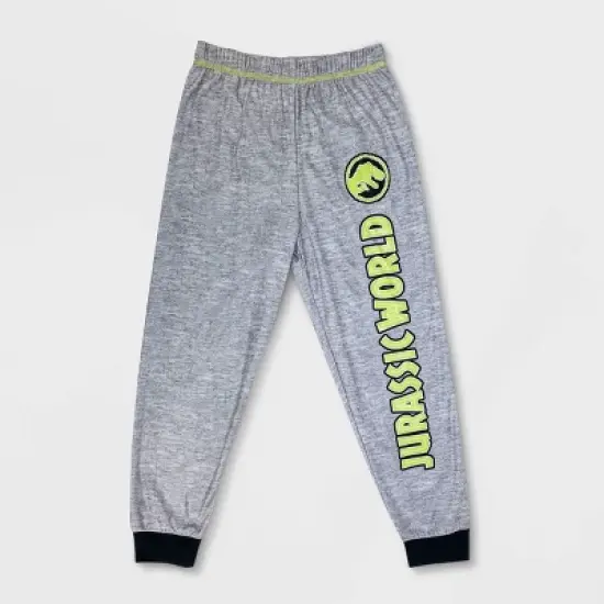 Boys' LEGO Jurassic World 2pc Hooded Pajama Set - Gray image {3}