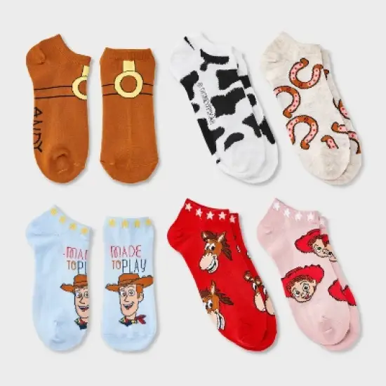 Women's Toy Story 6pk Low Cut Socks - Assorted Color 4-10 image {3}