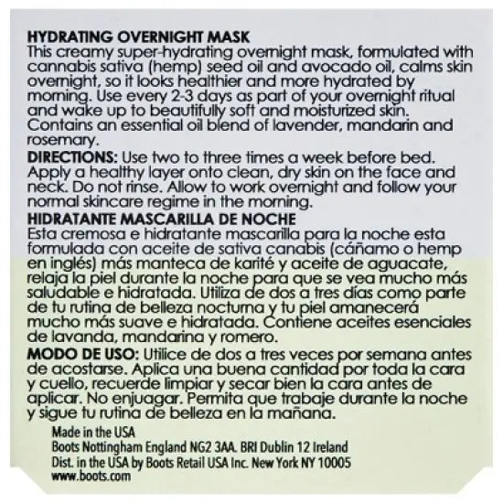 Botanics Simply Calm Hydrating Overnight Mask for Stressed Skin - 1.69 fl oz image {4}