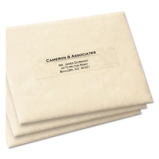 Avery Clear Easy Peel Address Labels Laser 1 x 4 1000/Box 5661 image {2}