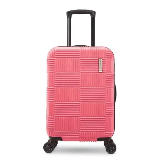 American Tourister NXT Hardside Large Checked Spinner Suitcase image {13}