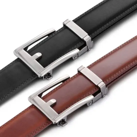Men's Lavish Ore Leather 2 Pack Ratchet Belt image {3}