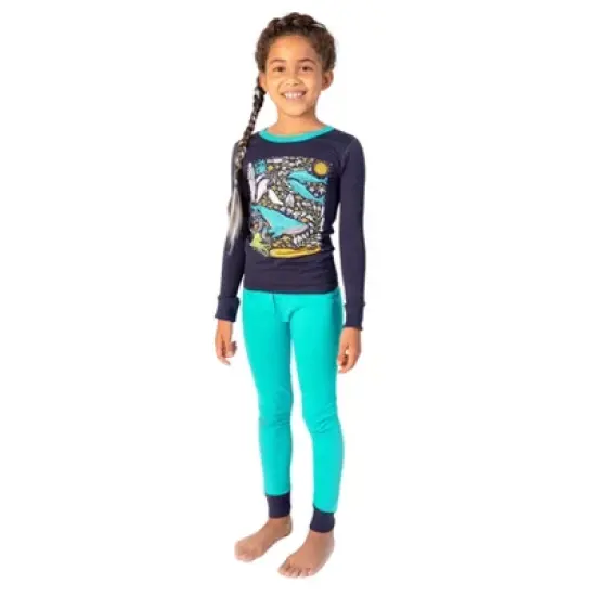 Mightly Kids' Fair Trade 100% Organic Cotton Tight Fit Pajamas Set image {1}