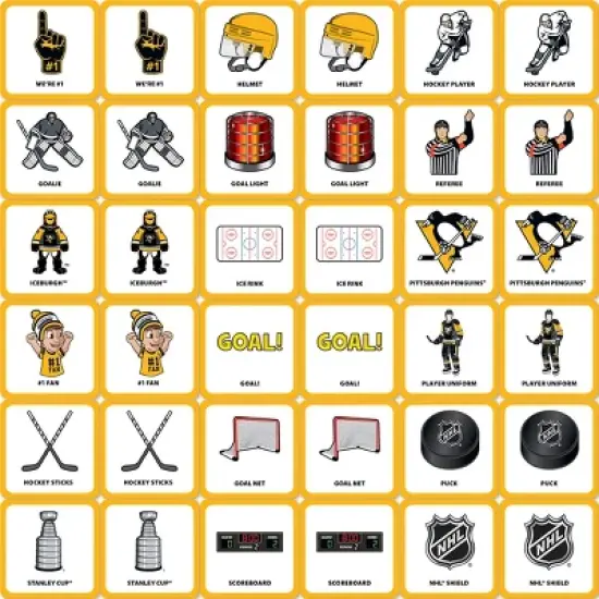 MasterPieces Officially Licensed NHL Pittsburgh Penguins Matching Game for Kids and Families image {2}