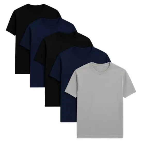 Men's 6 Pack Cotton Short sleeve Crew neck tees image {5}