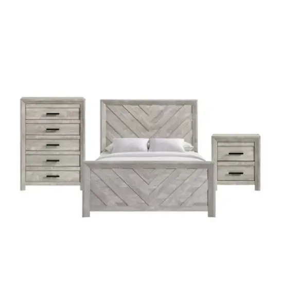 3pc Keely Panel Bedroom Set White - Picket House Furnishings image {20}