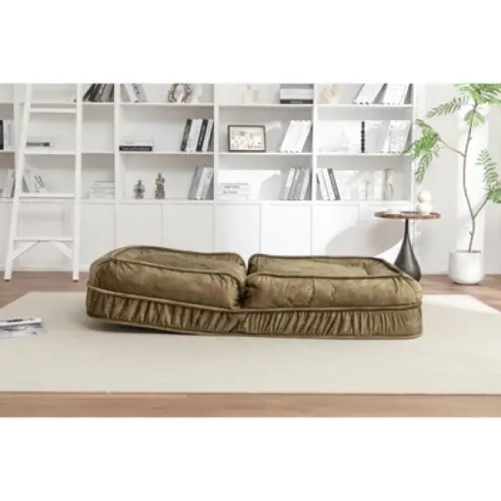 Polyester Human Dog Bed for Adult & Pets,with 5 Adjustable Position &Massage Pillow, Bean Bag floor sofa with 2 Soft Pillows image {9}