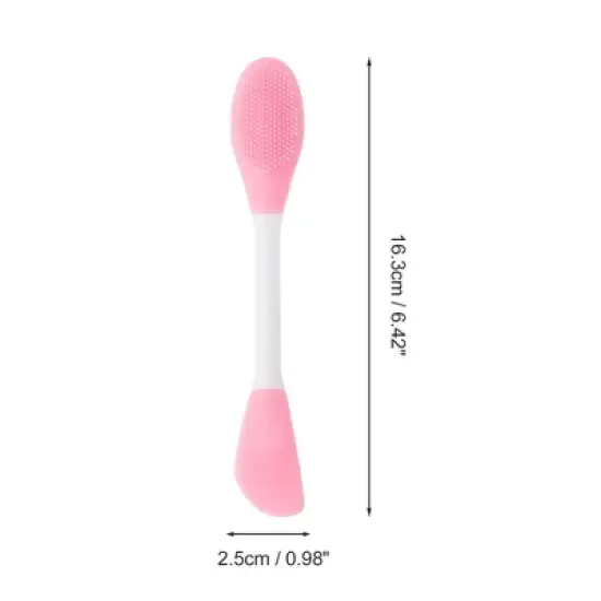 Unique Bargains Soft Knife-shaped Facial Mask Brush 2 Pcs image {3}