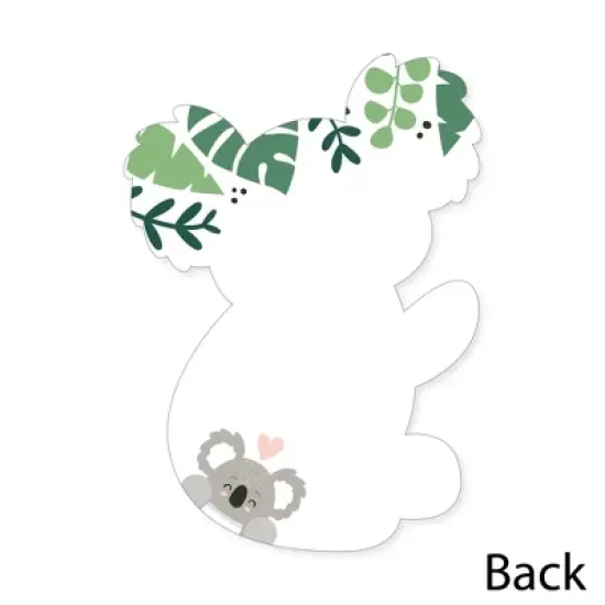 Big Dot of Happiness Koala Cutie - Shaped Thank You Cards - Bear Birthday Party and Baby Shower Thank You Note Cards with Envelopes - Set of 12 image {3}