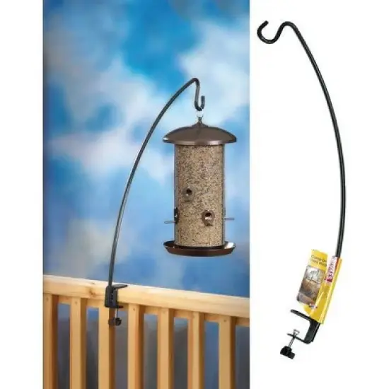 Stokes Select 33 In. Black Deck Clamp Bird Feeder Hook image {1}