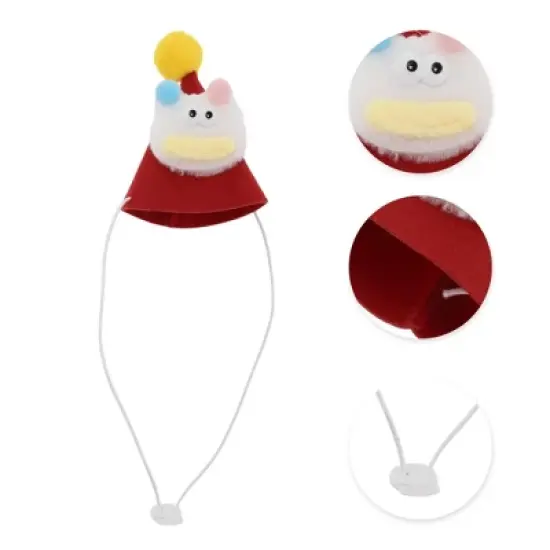 Unique Bargains Halloween Pet Headwear 4.33"x3.94" Red 1 Pc image {2}