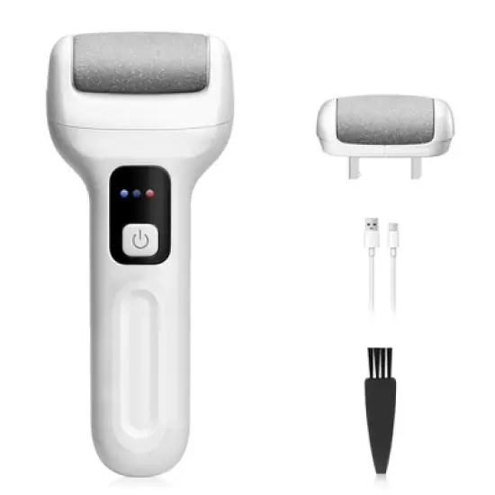 Electric Foot Callus Remover, Rechargeable Professional Pedicure Tools for Feet- White image {7}