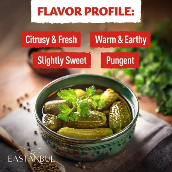 Eastanbul Coriander Seeds Whole, Cilantra, Coriander for Cooking, 3.2oz image {2}