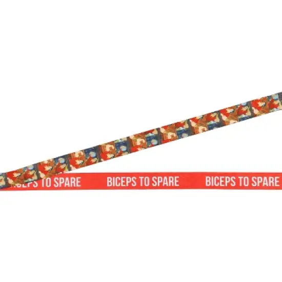 Disney Beauty and The Beast Gaston Biceps to Spare Lanyard with ID Badge Holder image {3}