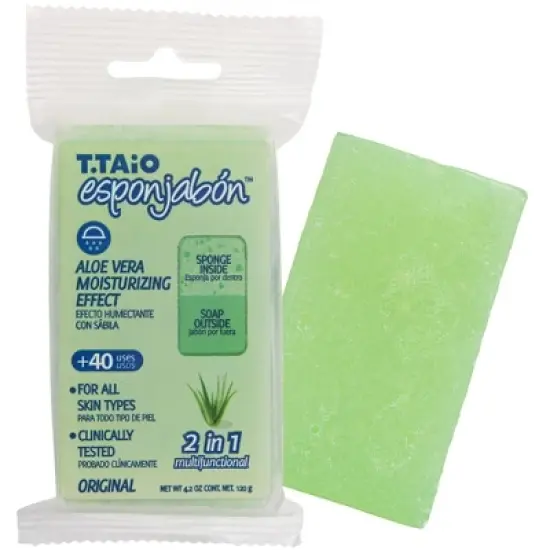 T.Taio Esponjabon Bar Soap - Aloe Vera Moisturizing - 4.2oz image {7}