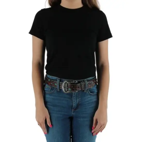 Ariat Women's Western Belt with Turquoise Inlays image {2}