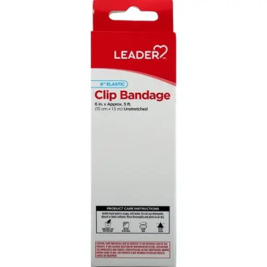 Leader Elastic Clip Bandage 6 inches 1 ea image {4}
