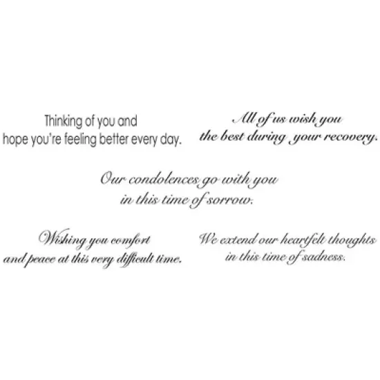 CEO Cards Sympathy and Get Well Greeting Card Assorted Box Set of 25 Cards & 26 Envelopes - VP1604 image {1}