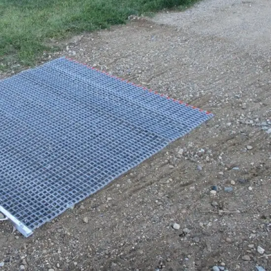 Yard Tuff ATV/UTV 3' x 3' Zinc Plated Field Surface Leveling Drag Mat (2 Pack) image {2}