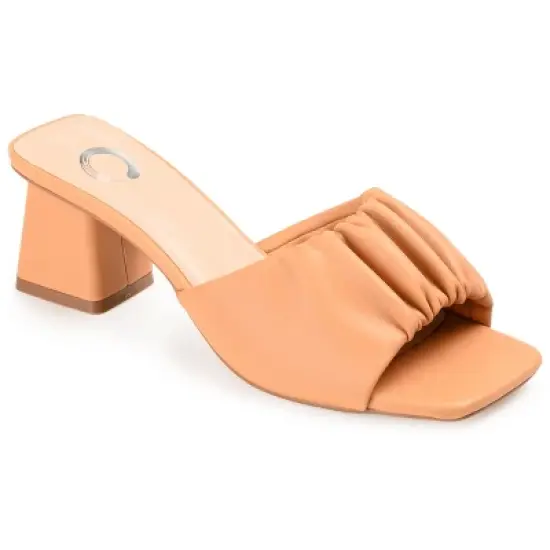 Journee Collection Womens Briarr Open Square Toe Block Heel Sandals image {13}