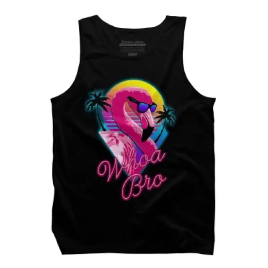 Men's Design By Humans Whoa Bro By tararisingnc Tank Top image {4}