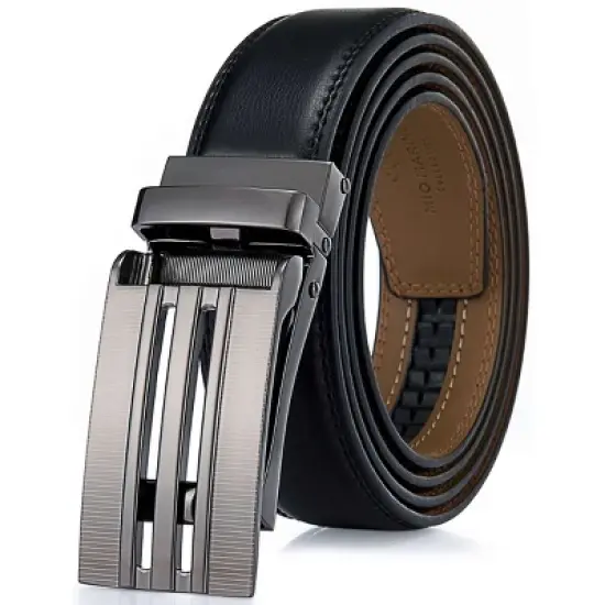 Men's Panel Striped Ratchet Belt image {7}